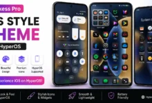 Blackess Pro iOS Style Theme for HyperOS with Dynamic Island