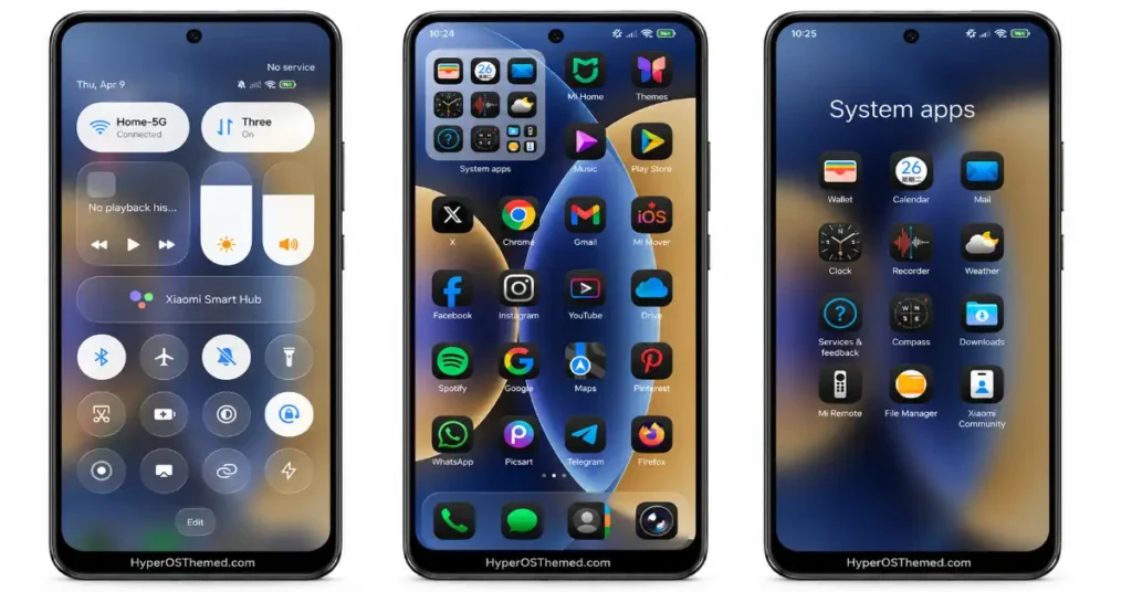 Blackess Pro iOS Style Theme for HyperOS with Dynamic Island 2