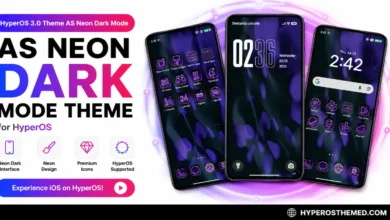 HyperOS 3.0 Theme AS Neon Dark Mode