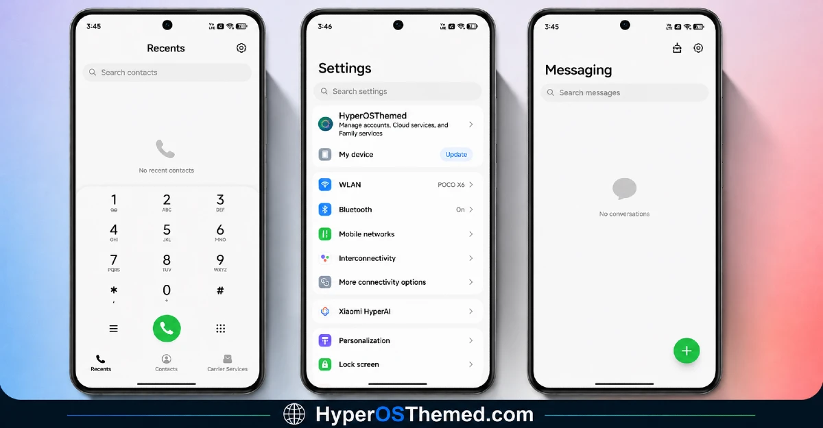 Black Glassier V1 HyperOS Theme for Xiaomi, POCO and REDMI Phones 2