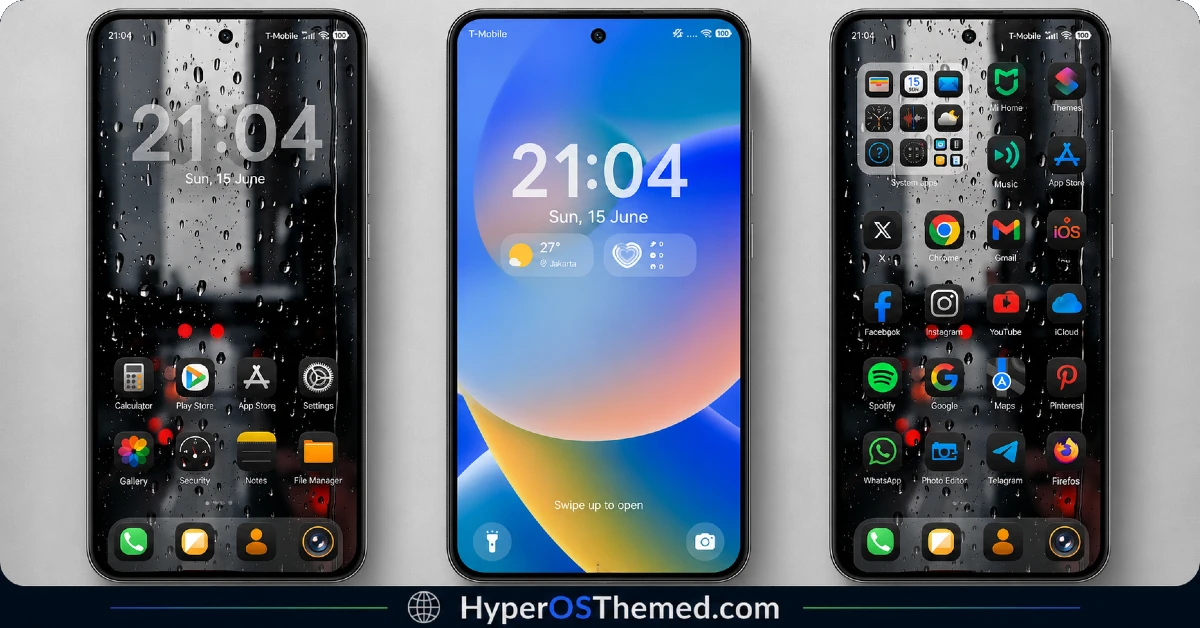Blackness iOS-Style HyperOS Theme for Xiaomi, POCO & Redmi