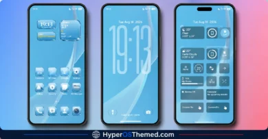 Blue Glass VK HyperOS theme for Xiaomi, Redmi, and POCO phones 1