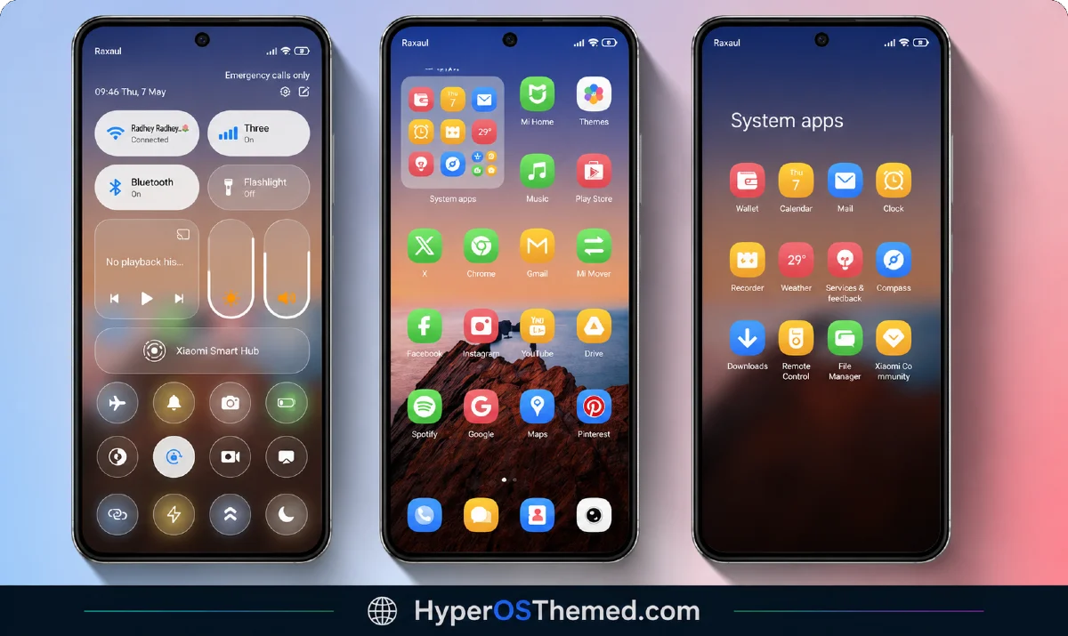 Bodrex-3 HyperOS Theme Bright, Minimal HyperOS Theme 2