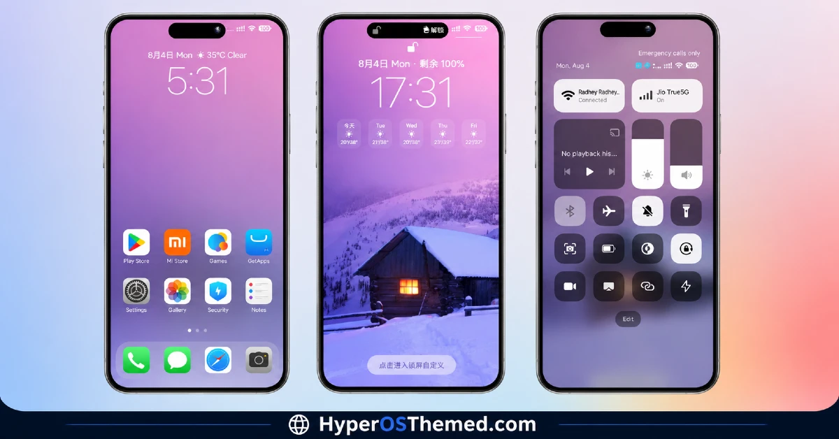 Codename X iOS Style HyperOS Theme for Xiaomi, Redmi and POCO Phones