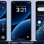 Colorful 26S HyperOS Theme with Cool Blue Abstract design And Dynamic Lock Screen