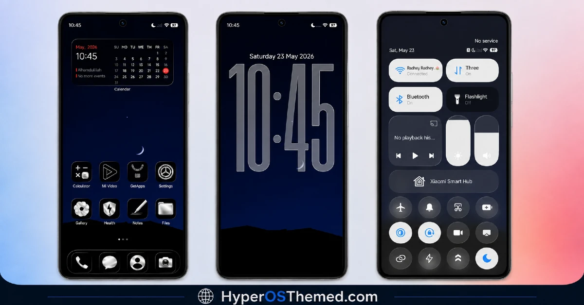 Covalent V2 HyperOS Theme with Premium Dark UI For Xiaomi, Redmi and POCO 1