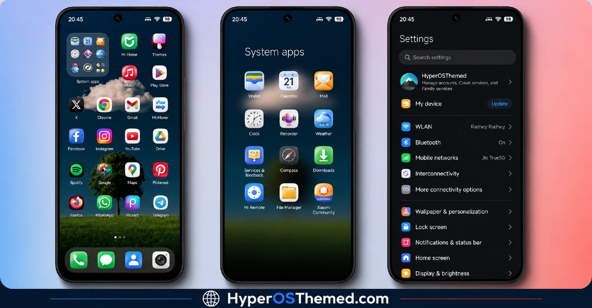 CuteM HyperOS Theme with Cozy Frosted Glass Look for Xiaomi, POCO & Redmi 2