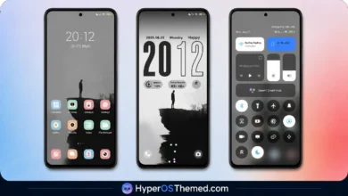 Edge HyperOS Theme Xiaomi With Minimalist Mountain Silhouette Design for HyperOS 1
