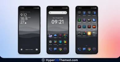 FillDark04 HyperOS Theme with Premium Minimal Black Icons for Xiaomi, Redmi And POCO