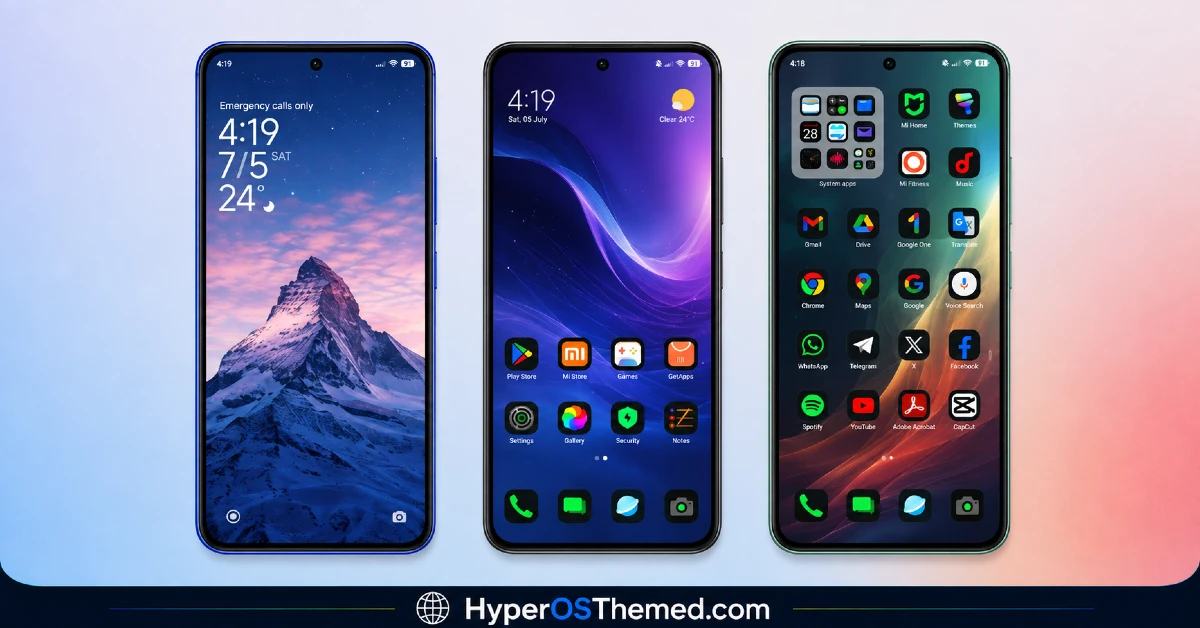 GODKING7 HyperOS Theme Best for POCO, Xiaomi & Redmi Phones