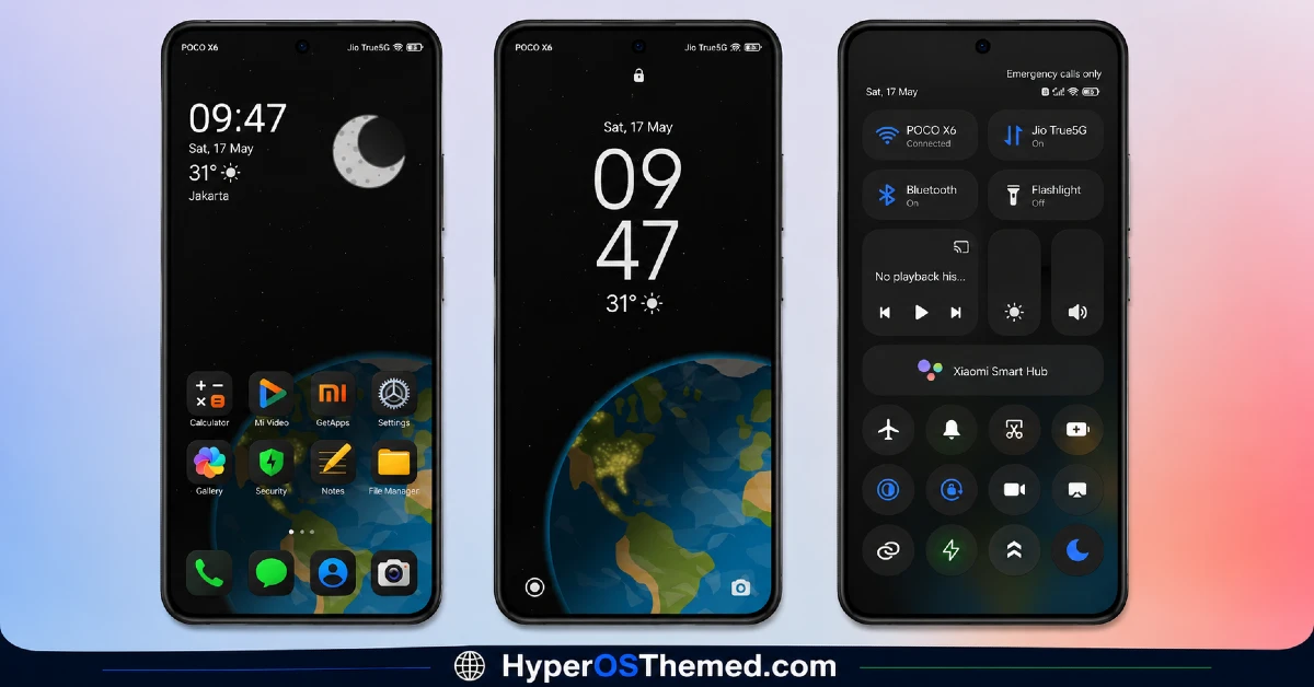 HyperDarkOS 3 HyperOS theme for xiaomi redmi and poco 2