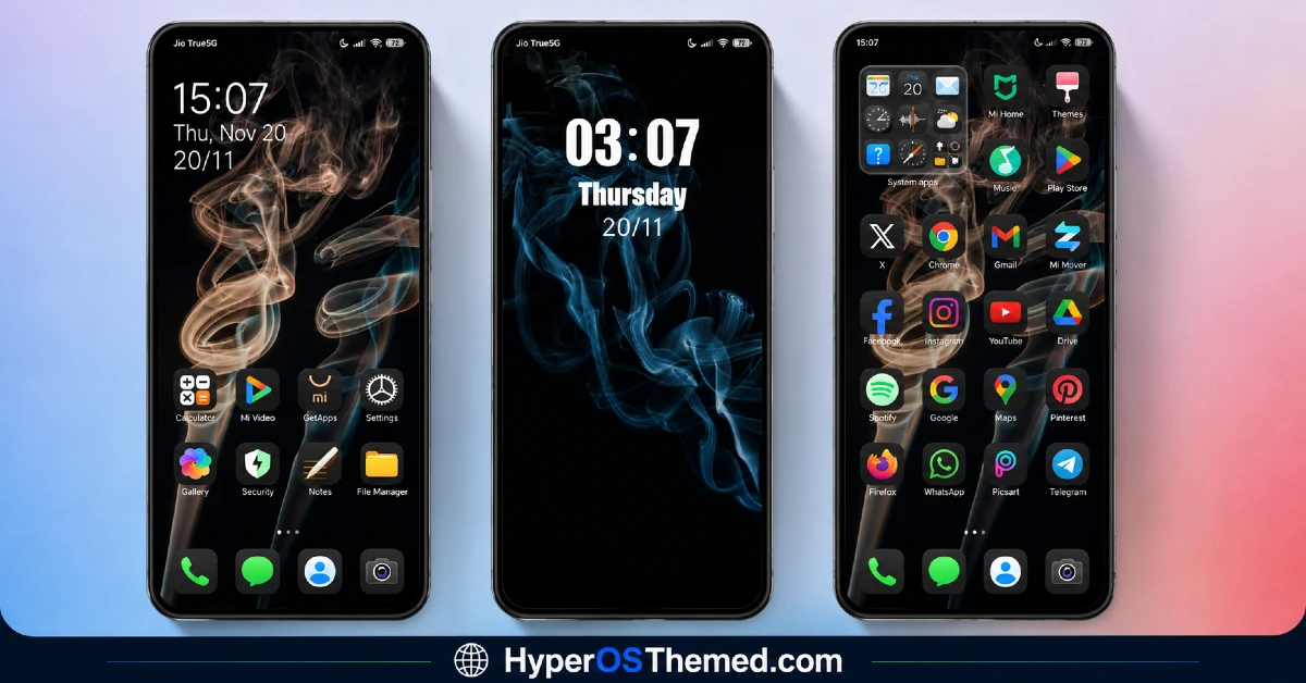 Kiyumta HyperOS Theme for xiaomi redmi and poco
