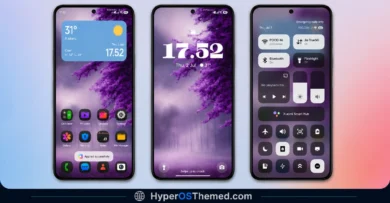 Levender HyperOS Theme with Purple One UI Style Theme for Xiaomi, Redmi and POCO 1