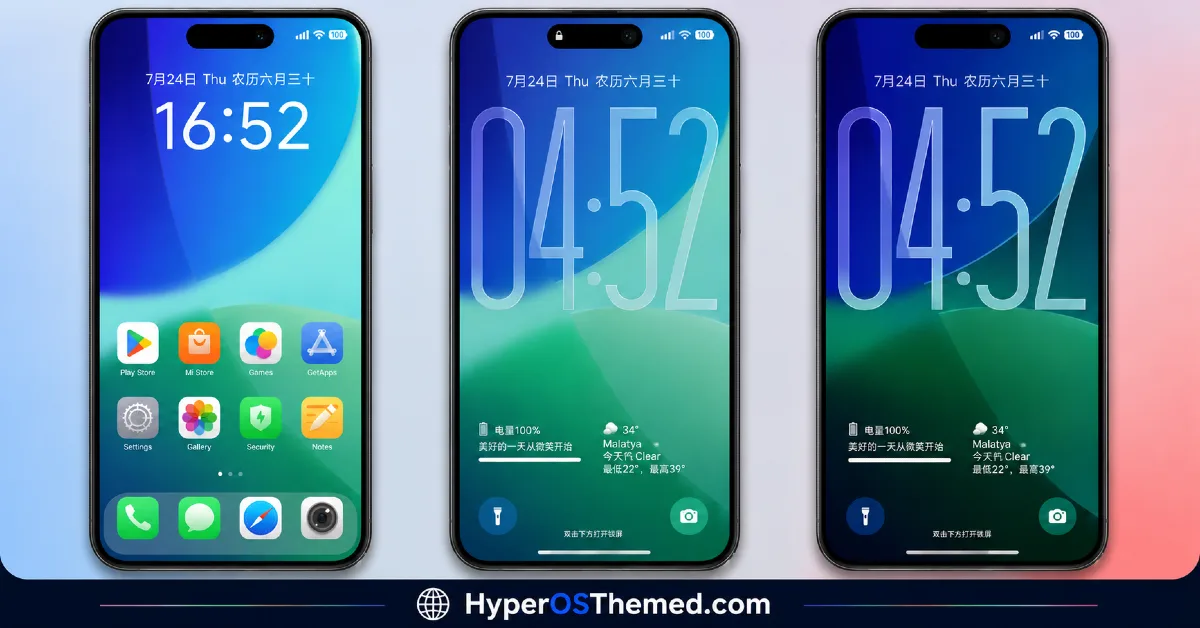 Liquid Beauty iOS 26 HyperOS Theme Premium Apple-Inspired Theme 2