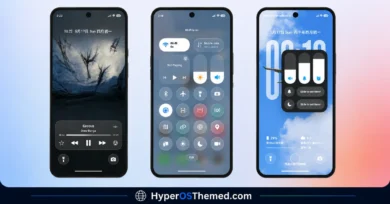 Liquid Glass HyperOS Theme with Dialer, Settings, Messages, and Control Centre 1