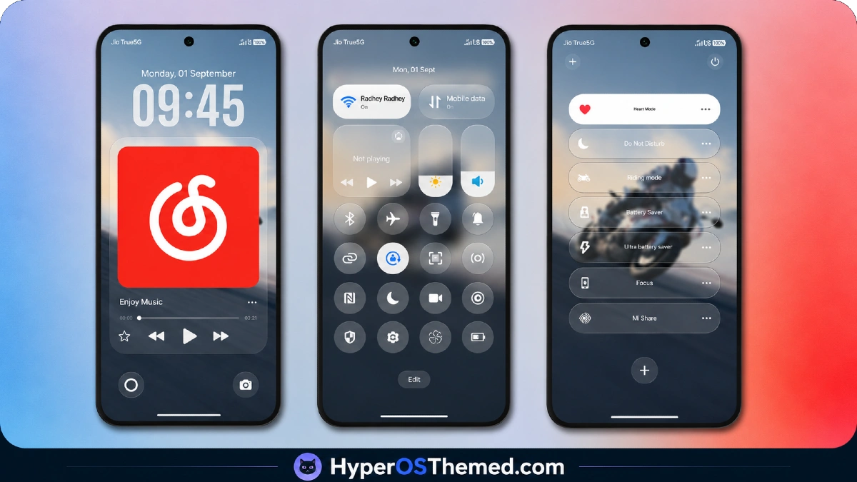 MS M1 HyperOS Theme with iOS 27 Lock Screen and Super Capsule for Xiaomi, POCO & Redmi 3