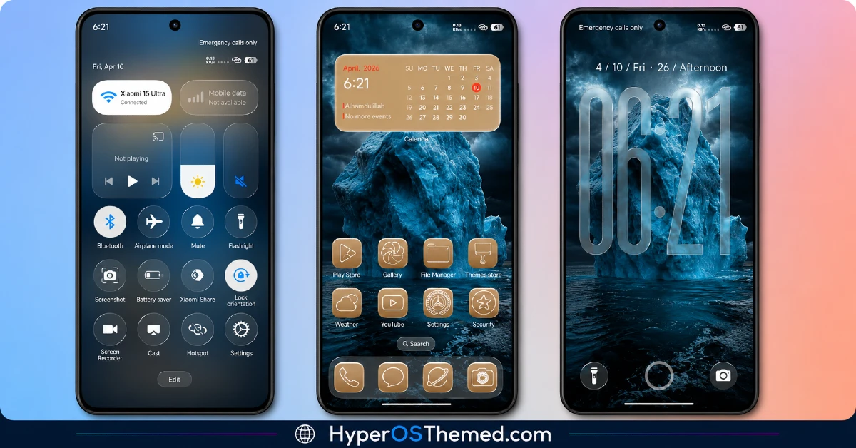 Mango HOS3 HyperOS Theme iOS Styled Theme for Xiaomi, Redmi and POCO Phones