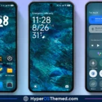 Moon Glass HyperOS Theme with Premium Abstract Teal Glass Design for Xiaomi, POCO & Redmi 1