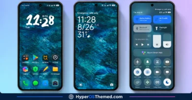 Moon Glass HyperOS Theme with Premium Abstract Teal Glass Design for Xiaomi, POCO & Redmi 1
