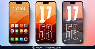 Moshyper HyperOS Theme with Oversized Clock and Warm Colors for Xiaomi, POCO & Redmi 1