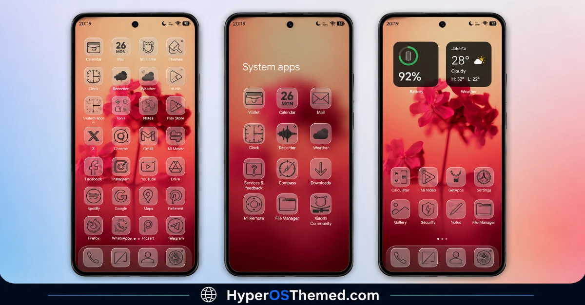 Nostoc V2 HyperOS Theme for Xiaomi, Redmi and POCO 2