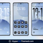 OX B1 HyperOS Theme with Premium Blue Glass Theme For Xiaomi, POCO & Redmi