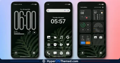 OX K-C HyperOS Theme with Dark Premium Lock Screen Look for Xiaomi, POCO & Redmi 1