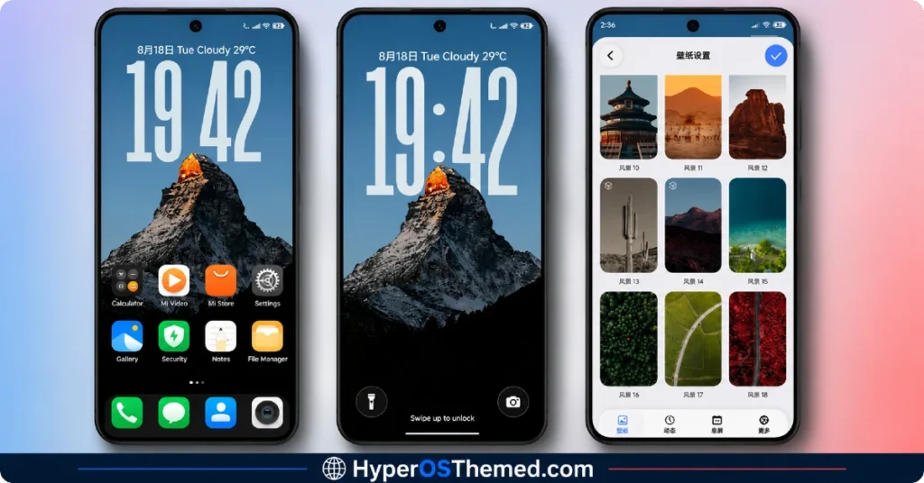 Seeking Shadows HyperOS Theme Preview