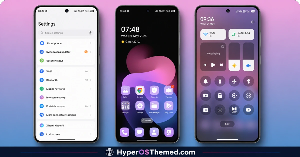 Senja HyperOS Theme iOS Inspired For POCO, Redmi & Xiaomi Phone 1