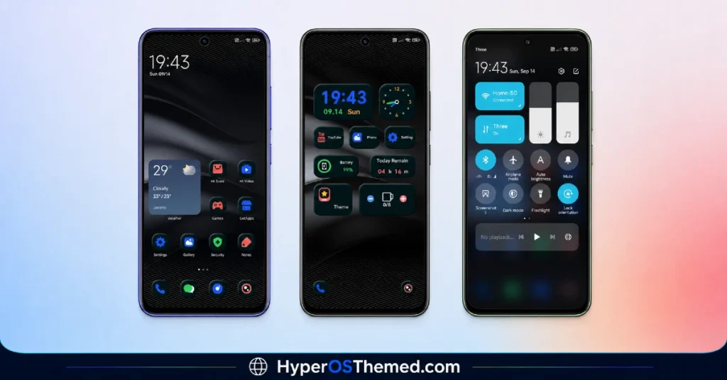 Shadowed Gleam MIUI Theme for POCO Redmi and Xiaomi Devices