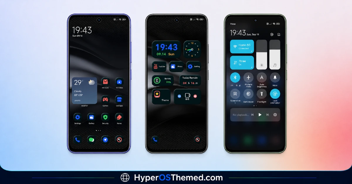 Shadowed Gleam MIUI Theme for POCO Redmi and Xiaomi Devices