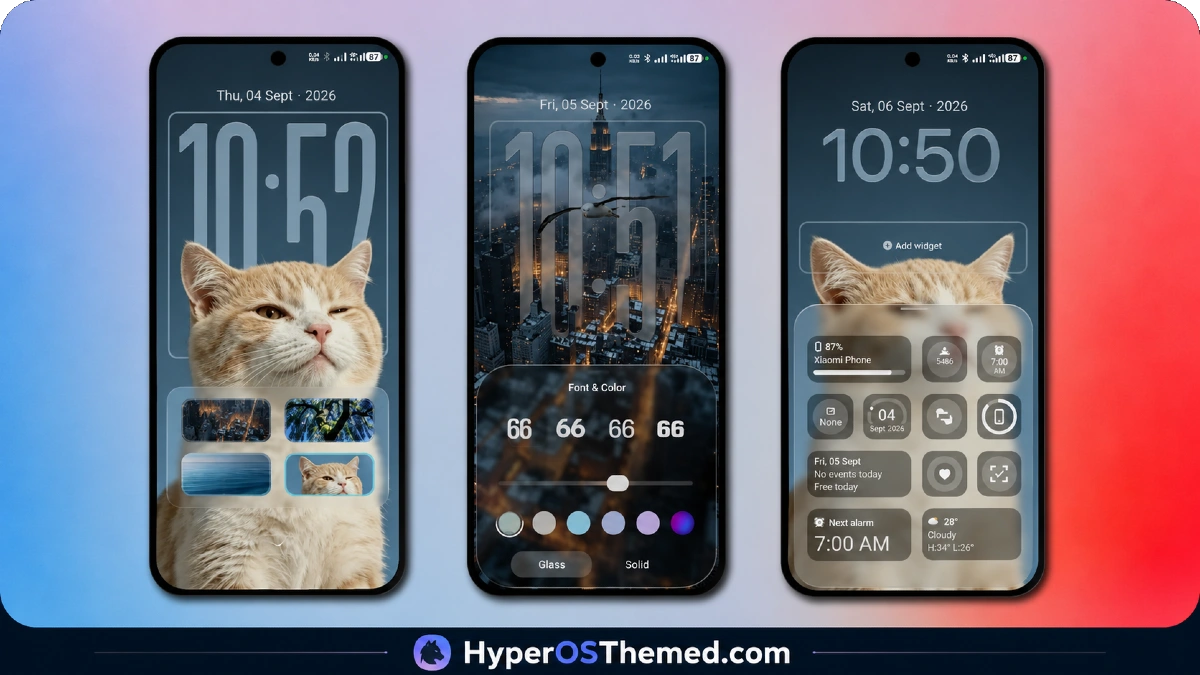 Super Nai 27 HyperOS Theme — Gradient Minimal Design for Xiaomi, POCO & Redmi 1