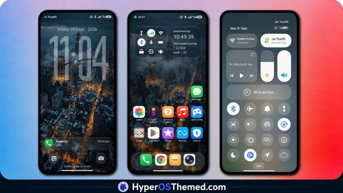 Super Nai 27 HyperOS Theme — Gradient Minimal Design for Xiaomi, POCO & Redmi 2