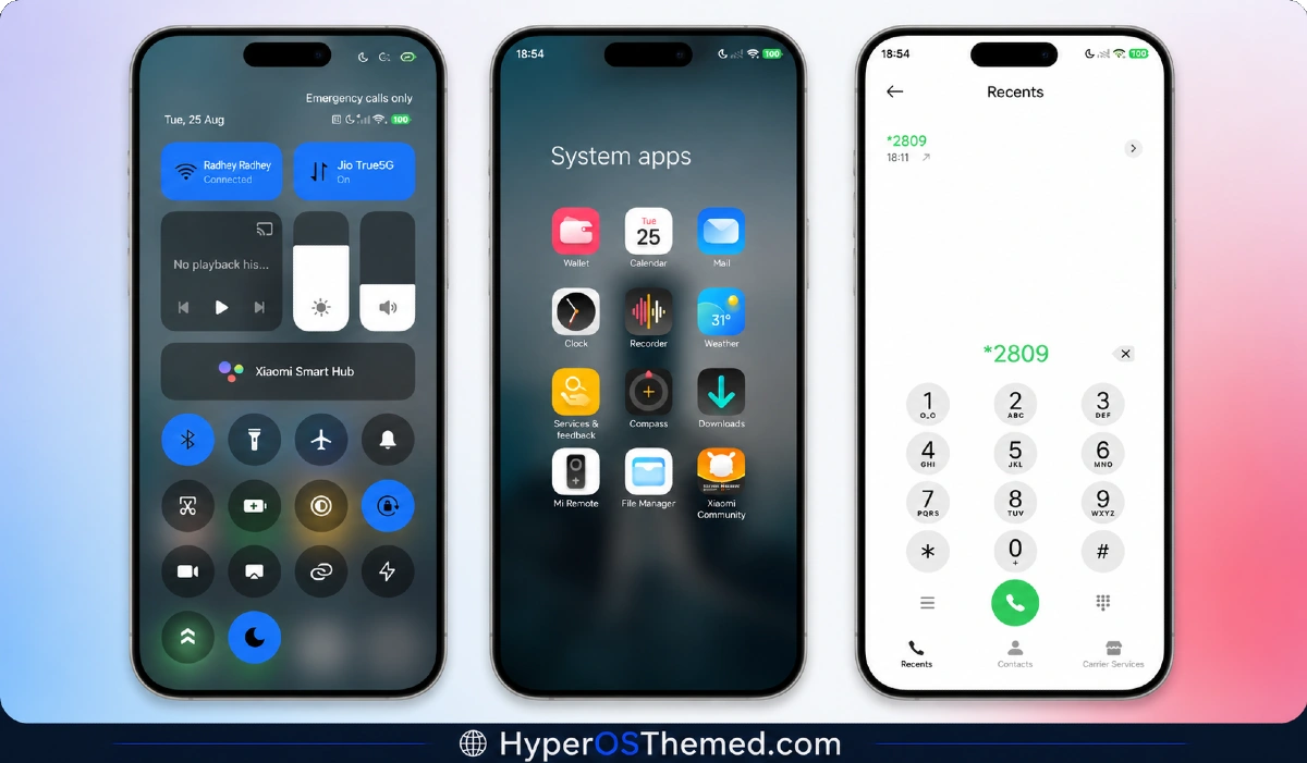 Super Surge HyperOS Theme With iOS-Inspired Dynamic Island for Xiaomi, POCO & Redmi 3