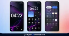 Ungu Hitam HyperOS theme for xiaomi redmi and poco