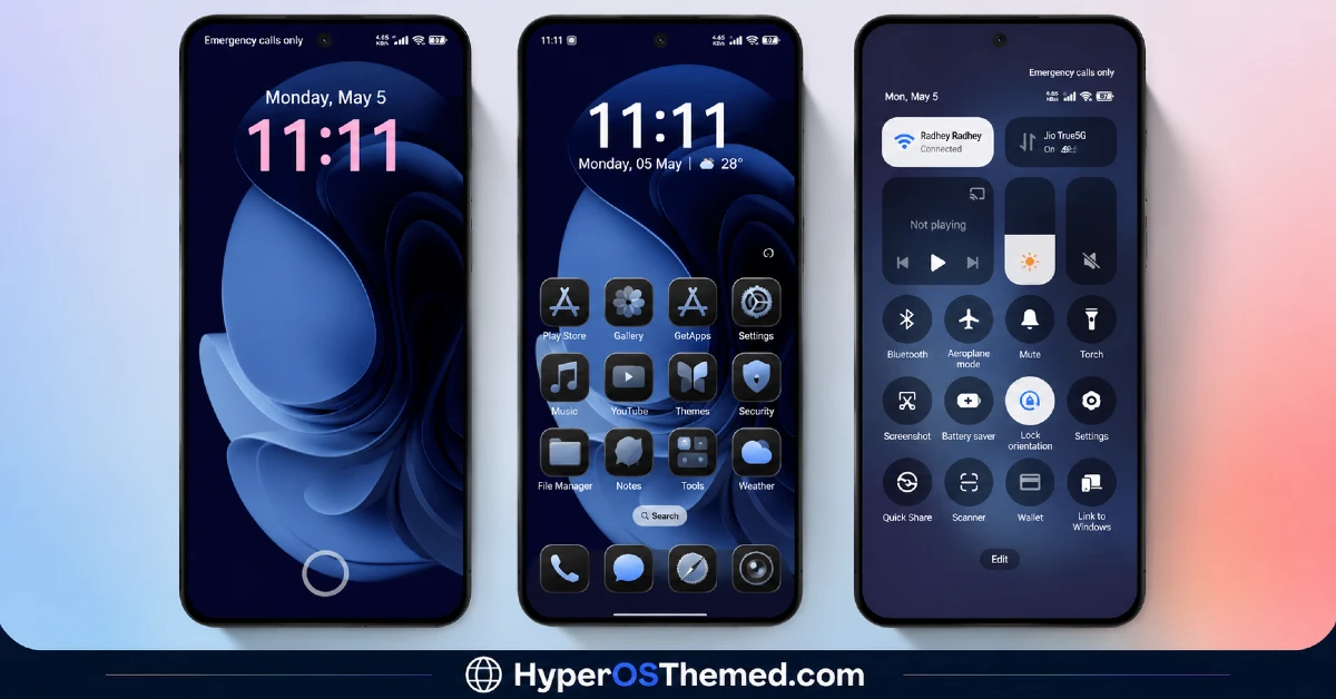 Valence V2 HyperOS Theme for Xiaomi, POCO and REDMI Phones - iOS-Inspired Theme 1