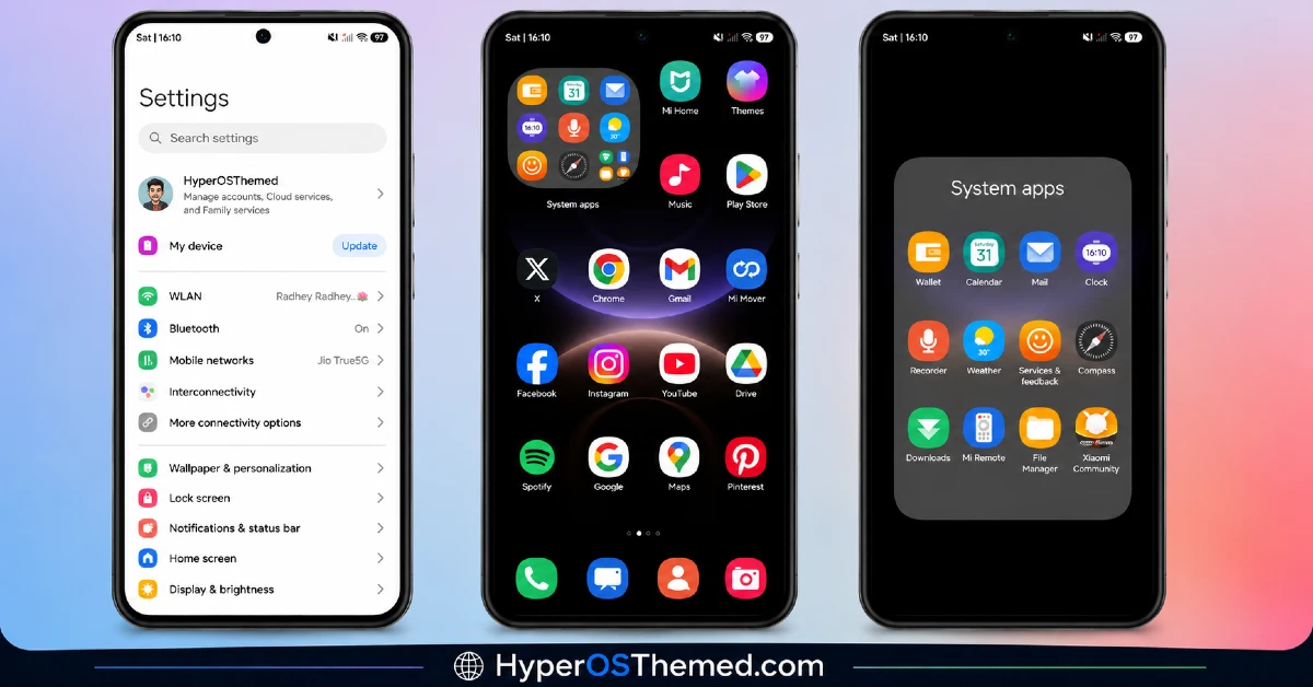Wanyoui HyperOS Theme For Xiaomi, Redmi and POCO A Samsung One UI Look 2