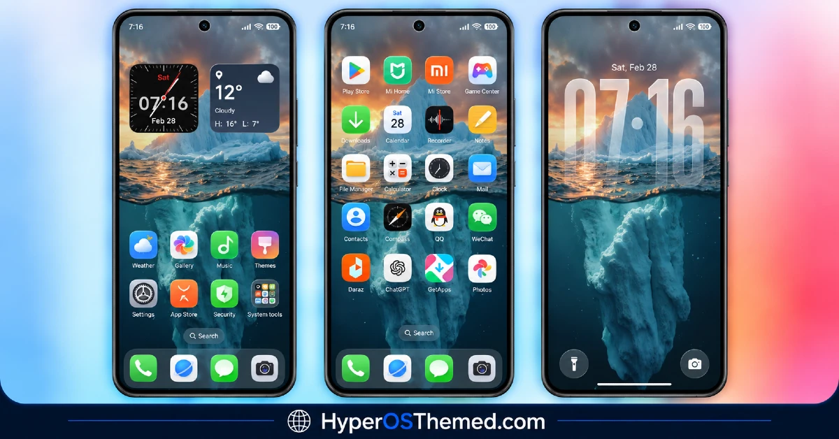 AP26 Grating 3D Glass Theme for MIUI And HyperOS 2
