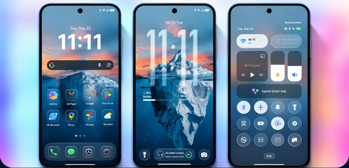 BUSD HyperOS Theme With Clean Premium Design and Custom Lock Screen for Xiaomi, POCO, Redmi 1