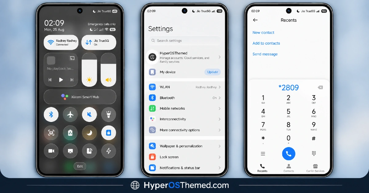 Black OX HyperOS Theme with Premium 3D Business Look for Xiaomi, POCO, Redmi 2