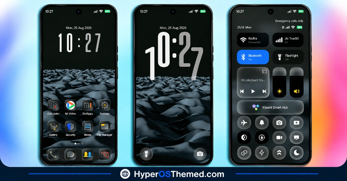 GeloBlackPlay HyperOS Theme with AMOLED Black & 3D Icons for Xiaomi, POCO, Redmi 1