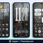GlassyM HyperOS Theme with Frosted Glass Rainy-Night Lock Screen for Xiaomi, POCO, Redmi 1