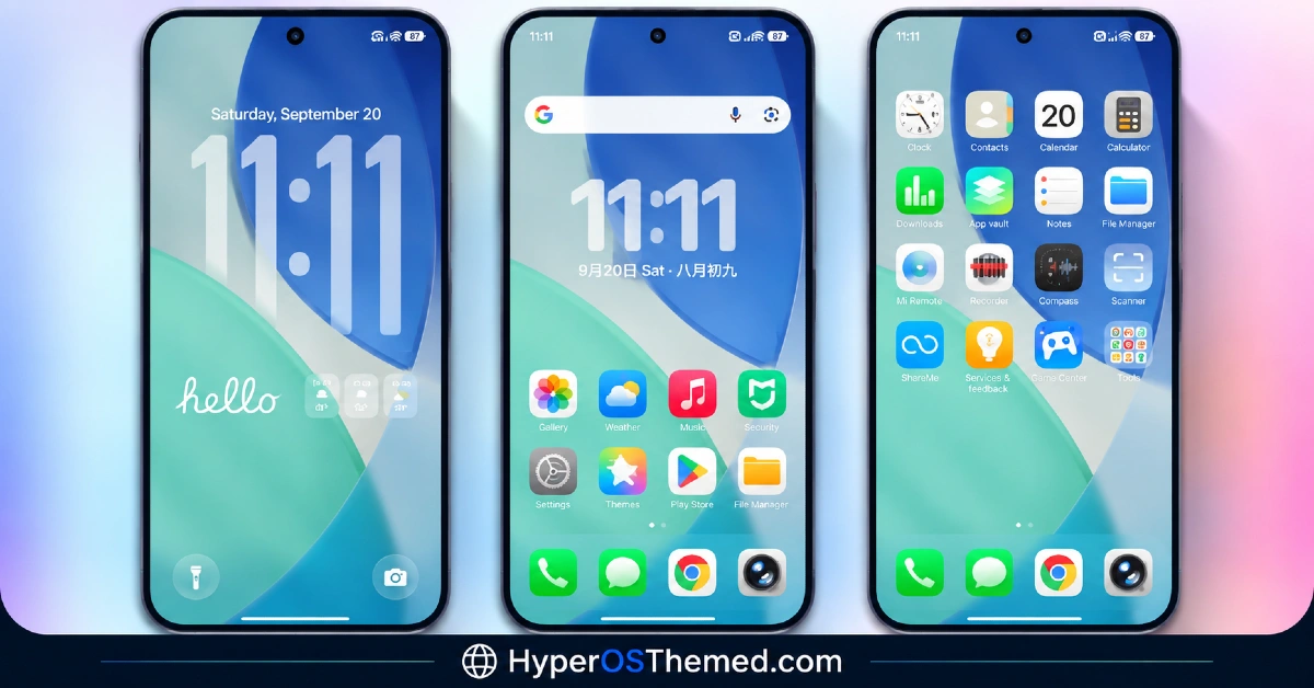 Guofeng 26 HyperOS Theme with iOS 26 Style for Xiaomi, POCO, Redmi 1