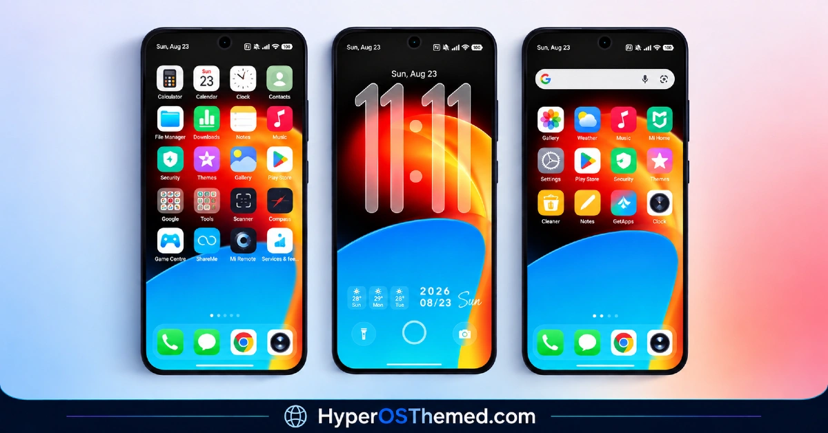 Guofeng 27 HyperOS Theme with iOS 27 Style UI, Redesigned Icons, and a Revamped Control Center 2