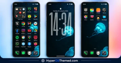 JellyB HyperOS Theme with Dark Sea Colour Palette for Xiaomi, POCO and REDMI Phones 1