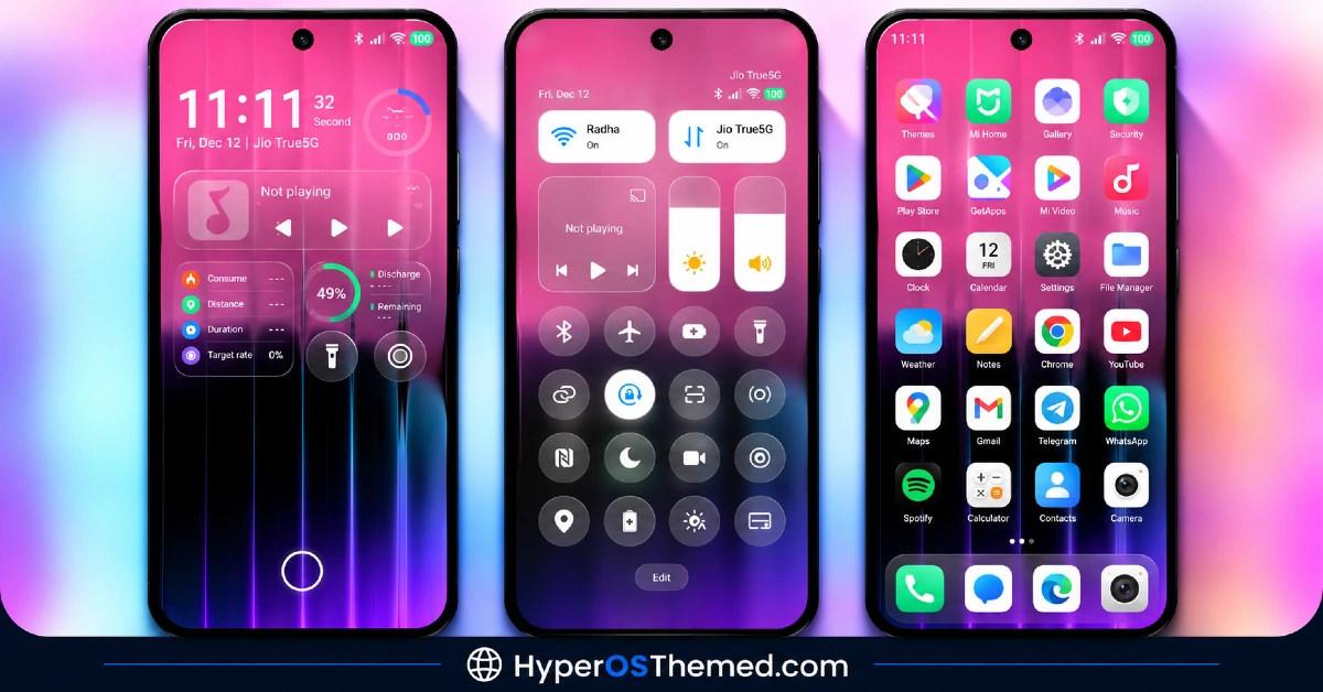 Knock Cute HyperOS Theme With Gradient Icons in a Tiny Package for Xiaomi, POCO, Redmi 2