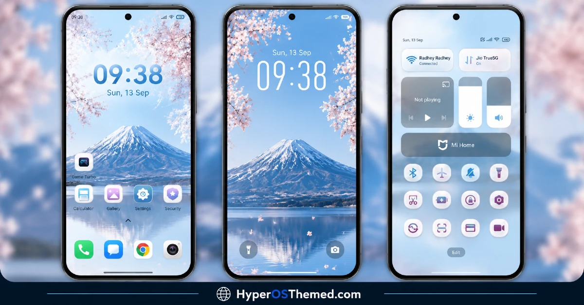 Lake Frame HyperOS Theme with Gradient Icons For Xiaomi, POCO, Redmi 2