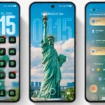 OX G5 HyperOS Theme – Landmark Wallpapers with Neon Green Icons for Xiaomi, POCO, Redmi 1