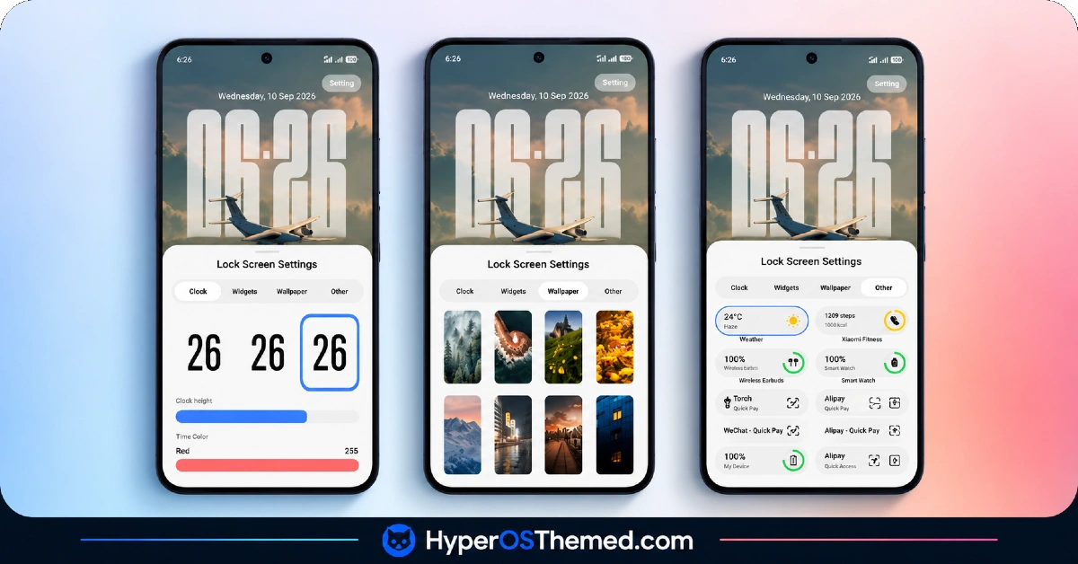 OX M3 HyperOS Theme for Xiaomi, POCO and REDMI Phones with Premium Icons and Depth Effect Wallpaper 1