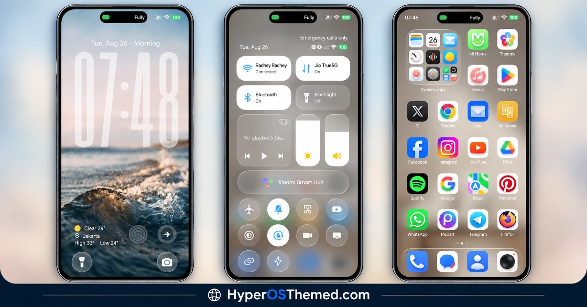 OX MU1 HyperOS Theme with Immersive 3D Depth Wallpapers for Xiaomi POCO Redmi 2